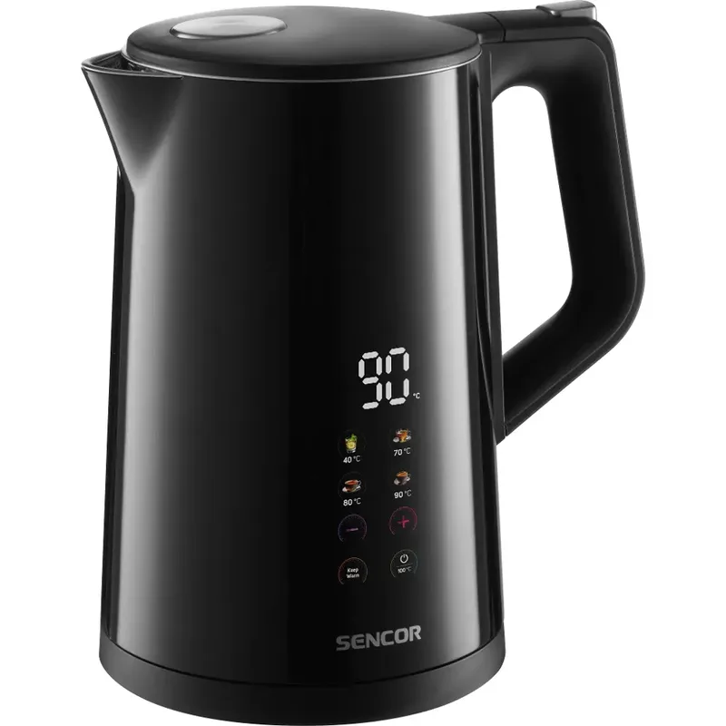Rychlovarná konvice Sencor SWK 0940BK s displejem a volbou teploty